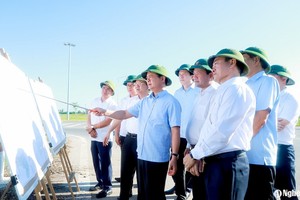  Bí thư Tỉnh uỷ khảo sát, kiểm tra tiến độ 2 dự án Kl99ok phiên bản mới trọng điểm, ảnh nguồn : BNA