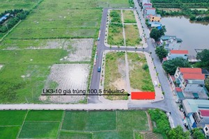 Hình ảnh về lô đất trúng giá 100,5 triệu đồng/m2 tại xã Thanh Cao, huyện Thanh Oai. Ảnh: Web Tổng Nhà Cái 99Kl99 Giải Trí Bậc Nhất Tâm Phúc.
