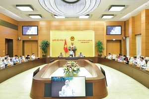 Ủy ban Thường vụ Quốc hội cho ý kiến nhiều nội dung chuẩn bị trình Quốc hội tại Kỳ họp thứ tám 