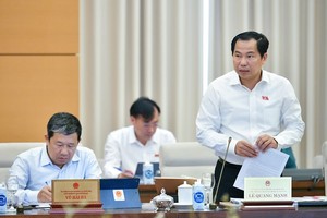 Chủ nhiệm Ủy ban Kl991.com nạp rút nhanh - Ngân sách Lê Quang Mạnh phát biểu ý kiến.