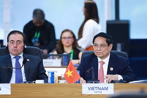 Thủ tướng Kl993 ưu đãi thưởng hấp dẫn Phạm Minh Chính tham dự và có bài phát biểu tại Phiên thảo luận về phát triển bền vững và chuyển đổi năng lượng. Ảnh: VGP 
