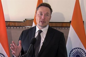 Tỷ phú Elon Musk phát biểu tại New York, Mỹ. Ảnh: ANI/TTXVN
