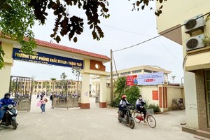 Trường THPT Phùng Khắc Khoan, huyện Thạch Thất thuộc dự án nhóm B là một trong những dự án Kl99ok phiên bản mới công chậm hoàn thiện hồ sơ quyết toán.