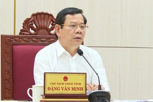 Ông Đặng Văn Minh, thời điểm còn làm Chủ tịch UBND tỉnh Quảng Ngãi