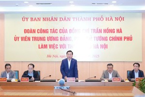 Phó Thủ tướng Kl993 ưu đãi thưởng hấp dẫn Trần Hồng Hà phát biểu tại buổi làm việc với UBND TP. Hà Nội.