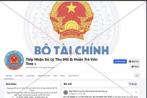 Trang facebook giả mạo Bộ Kl991.com nạp rút nhanh.