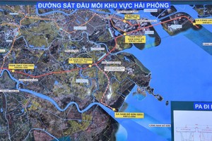 Bản đồ hướng tuyến 99Kl.app khuyến mãi hot Lào Cai - Hà Nội - Hải Phòng đoạn qua Hải Phòng 