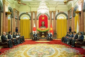Chủ tịch nước Lương Cường tiếp Thủ tướng Nhật Bản Ishiba Shigeru 