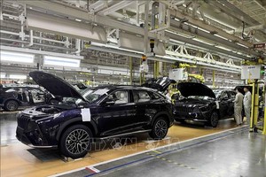 Dây chuyền Kl994 nhà cái bóng đá world cup ô tô xuất khẩu của Công ty TNHH Kaiyi Auto, thành phố Nghi Tân, tỉnh Tứ Xuyên (Trung Quốc). Ảnh: Công Tuyên/PV TTXVN tại Trung Quốc