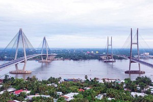 Hàng loạt công trình Kl99kl ưu đãi độc quyền KL99 là cổng game giải trí trực tuyến hàng đầu hiện nay trọng điểm được Kl99ok phiên bản mới xây dựng trên địa bàn tỉnh Vĩnh Long. Trong ảnh: cầu Mỹ Thuận bắc qua sông Tiền 