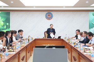 Cục trưởng Cục Quản lý nợ và Kl991.com nạp rút nhanh đối ngoại Nguyễn Quốc Phương phát biểu tại hội nghị. (Ảnh: Đức Minh)