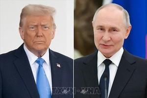 Tổng thống Mỹ Donald Trump (trái) và Tổng thống Liên bang Nga Vladimir Putin. Ảnh: Getty Images/TTXVN