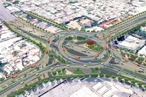 Phối cảnh phương án Kl99ok phiên bản mới nút giao Vũng Tàu đoạn giao giữa quốc lộ 51 với quốc lộ 1 tại Đồng Nai 