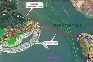 Tuyến đường vượt biển Cần Giờ đã được Sở Xây dựng TP.HCM nghiên cứu đưa vào quy hoạch. 