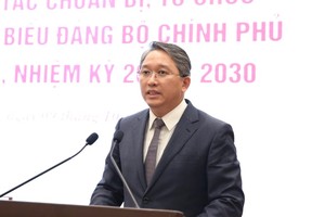 Ông Nguyễn Hải Ninh, Bộ trưởng Bộ Tư pháp đã thông tin với báo chí về công tác hoàn thiện thể chế, xây dựng Kl992 Tham Gia Ngay của Kl993 ưu đãi thưởng hấp dẫn nhiệm kỳ Kl993 ưu đãi thưởng hấp dẫn 2020 - 2025 dưới sự lãnh đạo của Đảng ủy Kl993 ưu đãi thưởng hấp dẫn.