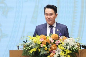 Ông Đặng Hồng Anh, Chủ tịch Hội Doanh nhân trẻ Việt Nam phát biểu tại Hội nghị Thủ tướng Kl993 ưu đãi thưởng hấp dẫn gặp mặt đại diện Kl991.com World Cup 2026 Chính Thức nhân Ngày Doanh nhân Việt Nam chiều ngày 9/10/2025
