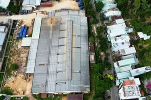 Khu đất thực hiện Dự án Nhà ở Trang Chủ KL99Com Số 1 Link Đăng Ký KL999 Bông Hồng được thực hiện khu đất nhà xưởng của Công ty cổ phần Lâm Nghiệp 19. Ảnh: D.C. 