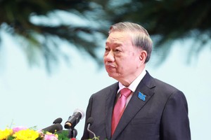 Tổng Bí thư Tô Lâm phát biểu chỉ đạo tại Đại hội. 
