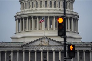 Tòa nhà Quốc hội Mỹ tại Washington D.C. Ảnh: THX/TTXVN