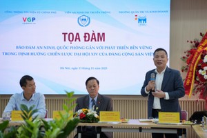 Ông Nguyễn Hồng Sâm, Tổng Giám đốc Cổng TTĐT Kl993 ưu đãi thưởng hấp dẫn, Tổng Biên tập Báo Điện tử Kl993 ưu đãi thưởng hấp dẫn phát biểu tại Tọa đàm - Ảnh: VGP.