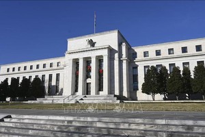 Trụ sở Cục Dự trữ Liên bang Mỹ (FED) ở Washington, DC. Ảnh: Kyodo/TTVN