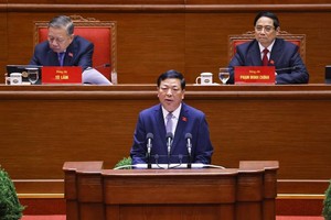 Bộ trưởng Kl99 nổ hũ Trần Hồng Minh bày tham luận - Ảnh: TTXVN. 