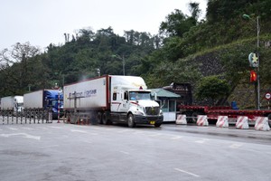 Tình trạng ách tắc hàng hóa nông sản tại cửa khẩu đã cơ bản được giải quyết.