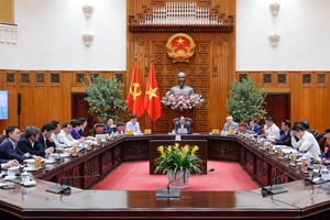 Thủ tướng Phạm Minh Chính chủ trì cuộc làm việc của Thường trực Kl993 ưu đãi thưởng hấp dẫn với lãnh đạo thành phố Hà Nội, tiếp tục cho ý kiến, góp ý về Quy hoạch tổng thể Thủ đô Hà Nội tầm nhìn 100 năm - Ảnh: VGP.