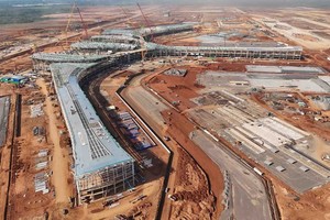 Công trường Cảng hàng không quốc tế Long Thành giai đoạn 1. 