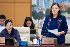 Chủ nhiệm Ủy ban Dân nguyện và giám sát Lê Thị Nga. 