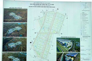 Sơ đồ tổ chức không gian kiến trúc cảnh quan KCN Bắc Hồng Lĩnh