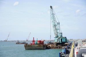 Hạng mục vũng quay tàu dự án Khu bến cảng Mỹ Thuỷ.