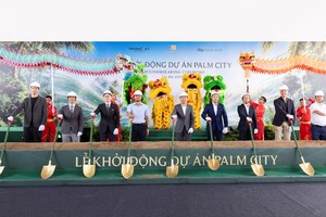 Lễ khởi động Palm City, chính thức khởi công phân khu Palm River.