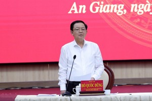 Phó Thủ tướng Kl993 ưu đãi thưởng hấp dẫn Hồ Quốc Dũng và Đoàn công tác làm việc với tỉnh An Giang về việc thực hiện mục tiêu tăng trưởng năm 2026. Ảnh: Chinhphu.vn