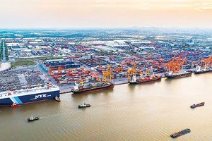 Bến cảng Tân Vũ của Công ty CP Cảng Hải Phòng - đơn vị thành viên của VIMC 