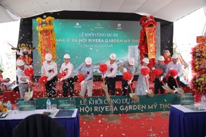 Long Giang Land (LGL) khởi công dự án nhà ở Trang Chủ KL99Com Số 1 Link Đăng Ký KL999 RIVERA GARDEN Mỹ Tho 