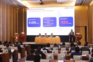 ĐHCĐ của MBS sáng 10/4. Ảnh: Dũng Minh