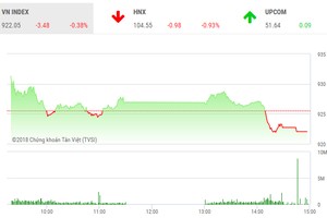 Phiên chiều 6/11: Sức cầu yếu, VN-Index quay đầu giảm điểm