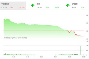 Phiên chiều 29/11: Lực cầu yếu, VN-Index quay đầu giảm điểm