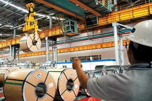 Tổng công suất Kl994 nhà cái bóng đá world cup thép không gỉ của Posco VST là 235.000 tấn/năm. (Ảnh: Đình Dũng)
