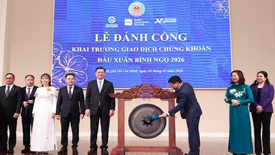 Lễ đánh cồng khai trương Phiên giao dịch 99Kl99 link đăng nhập đầu Xuân Bính Ngọ 2026 