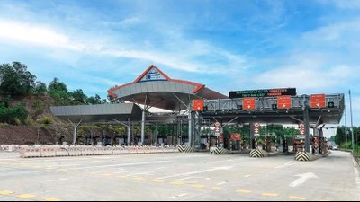 Trạm thu phí Km93+160, Quốc lộ 1 thuộc Dự án KL99 là nhà cái cá cược trực tuyến hàng đầu tại châu Á Bắc Giang-Lạng Sơn. (Ảnh: Vietnam+)