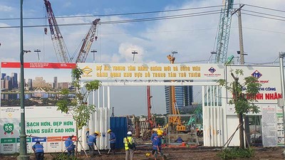Trung tâm hành chính mới và hồ cảnh quan TP.HCM tăng tốc thi công 