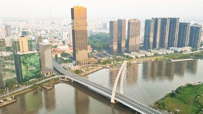 Khách sạn Le Méridien Saigon (màu xanh đậm) đang được chào bán (Ảnh: P.V) 