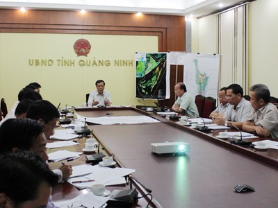 Ông Đỗ Thông, Phó chủ tịch Thường trực UBND tỉnh Quảng Ninh tại cuộc họp ngày 29/9
Ảnh: quangninh.gov.vn