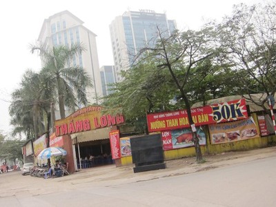 Một trong những lô đất bị sử dụng sai mục đích tại Khu đô thị mới Mỹ Đình 