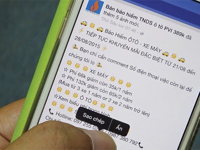 Rất nhiều các trang rao bán Kl99kl phiên bản hoạt động bắt buộc trên Facebook