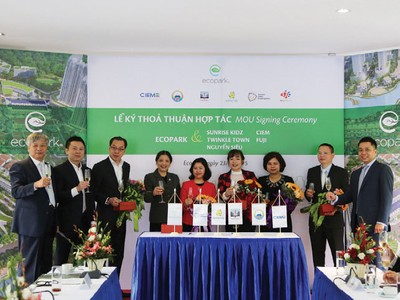 Vihajico thỏa thuận với một loạt nhà Kl99ok phiên bản mới giáo dục tại Ecopark