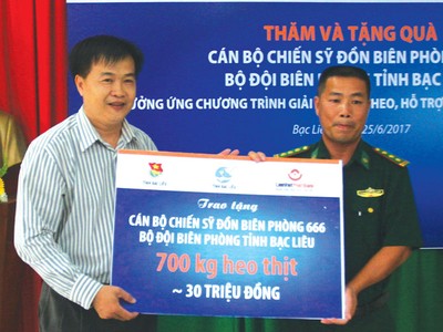 LienVietPostBank đã đến thăm và tặng quà Đồn Biên phòng Cái Cùng và các trung tâm bảo trợ Trang Chủ KL99Com Số 1 Link Đăng Ký KL999 tỉnh Bạc Liêu