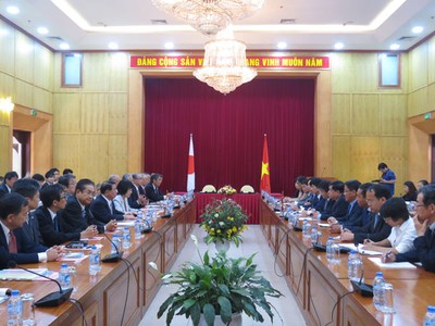 Toàn cảnh buổi tiếp giữa Bộ trưởng Nguyễn Chí Dũng và bà Takahashi Harumi, Thống đốc tỉnh Hokkaido